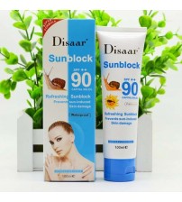 New Disaar Sunblock 90 Snail Sunscreen Cream 100ml